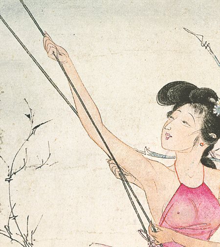 榆树-胡也佛的仕女画和最知名的金瓶梅秘戏图